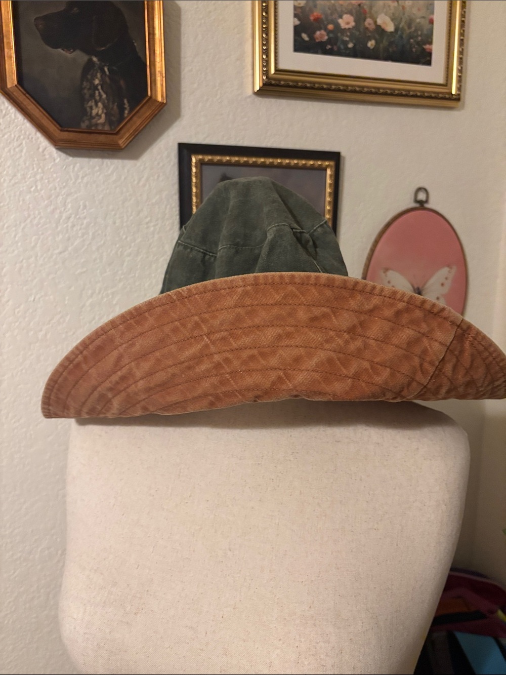 Free People Oversized Washed Bucket Hat - Casual Beach Style-Neutral-NWT - Picture 6 of 9